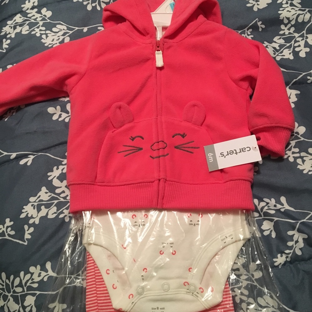 BNWT carters baby girl outfit set
